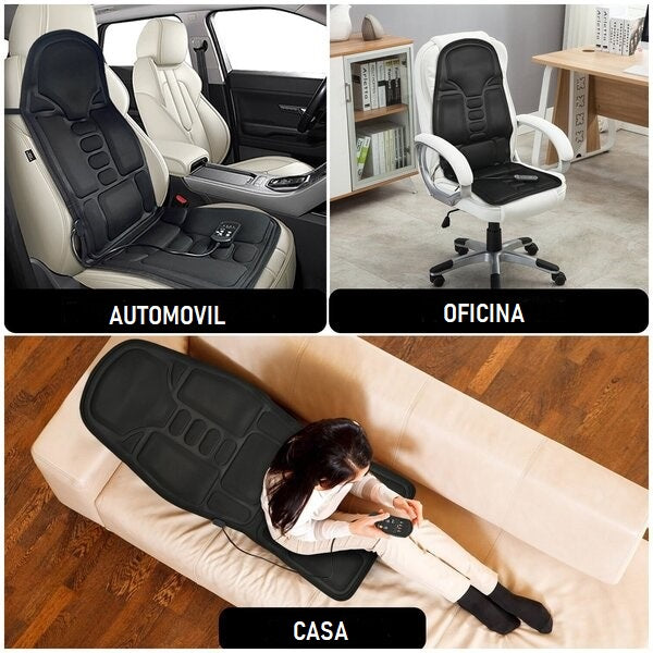 Asiento masajeador con 8 funciones y calentador